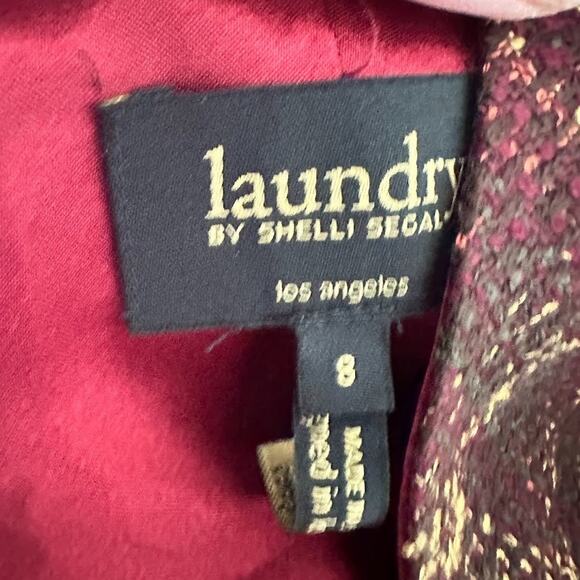 Laundry by Shelli Segal Plaid Tweed Dress 8 Retro Academia Twee Preppy Office - Picture 7 of 11